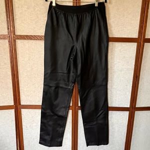 Vintage Bagatelle Leather Pants Elastic Waist Lined - Size 10